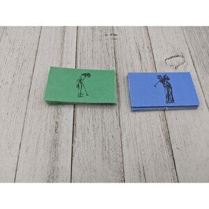 Vintage 1998 Monopoly Game Golf Edition Replacement Cards Putter Driver Cards